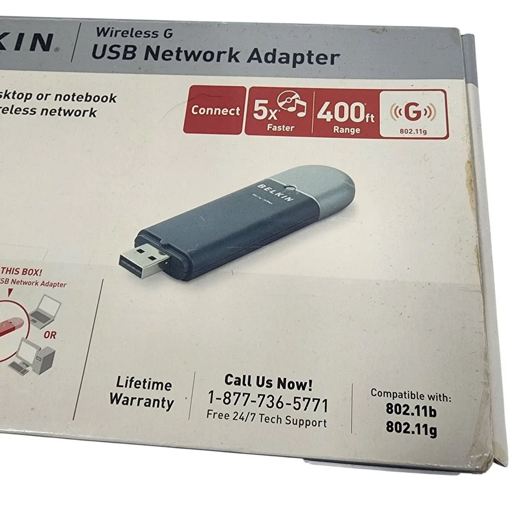 Belkin Wireless G‎ USB Network Adapter Computer 80211b 80211g - Picture 2 of 5